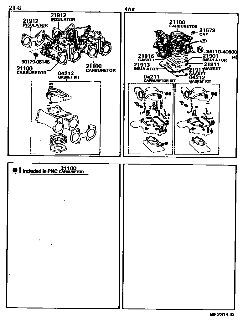 2102 — CARBURETOR ASSEMBLY