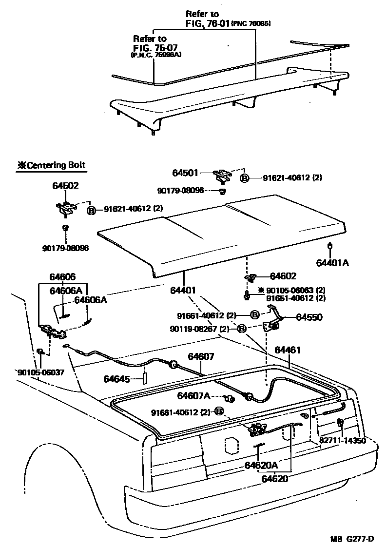 6105 — LUGGAGE COMPARTMENT DOOR & LOCK