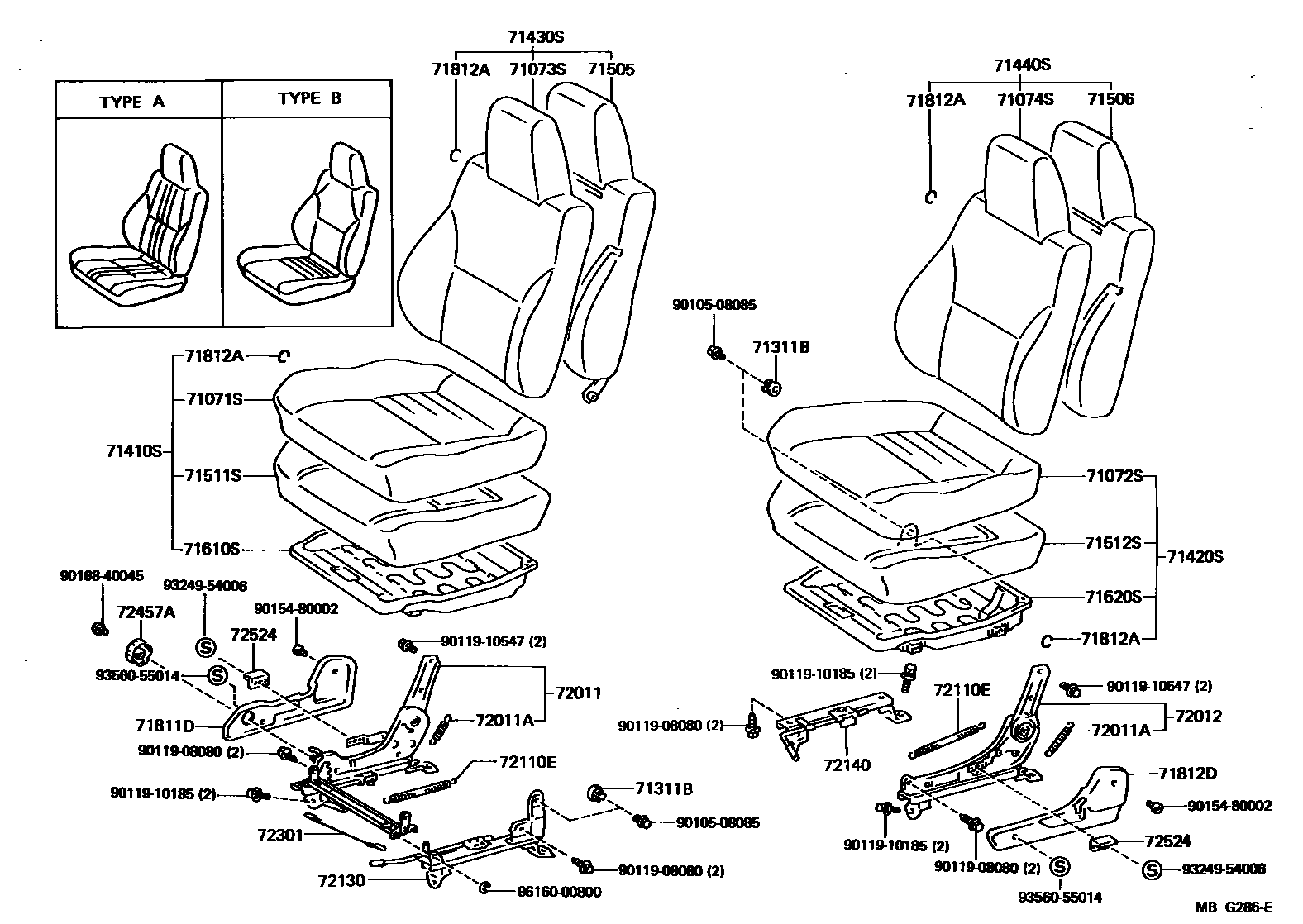 7101 — FRONT SEAT & SEAT TRACK