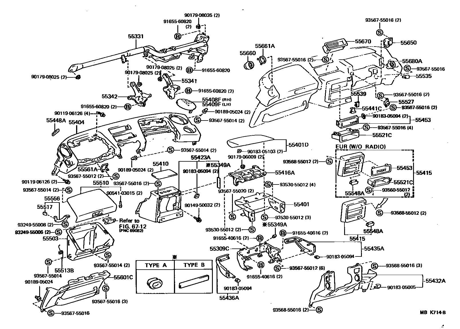 5501 — INSTRUMENT PANEL & GLOVE COMPARTMENT