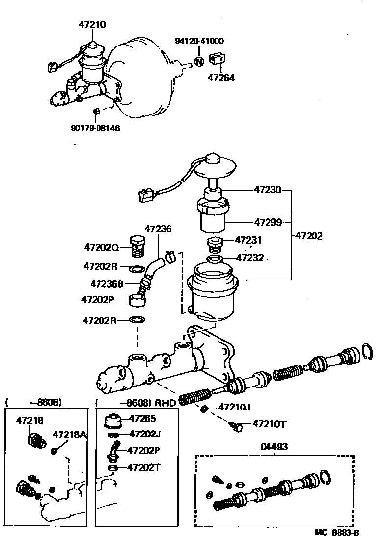 4702 — BRAKE MASTER CYLINDER