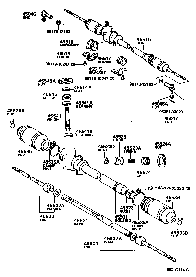 4505 — FRONT STEERING GEAR & LINK
