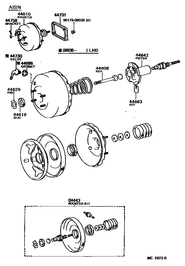 4703 — BRAKE BOOSTER & VACUUM TUBE