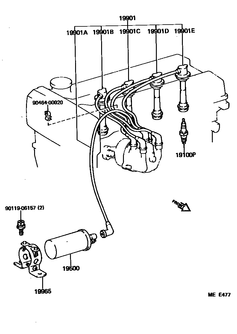 1901 — IGNITION COIL & SPARK PLUG / GLOW PLUG