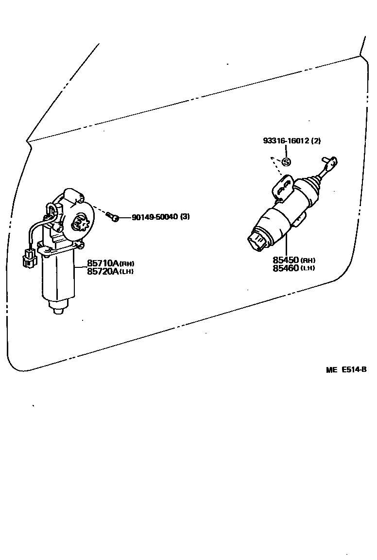 8511 — DOOR MOTOR & DOOR SOLENOID