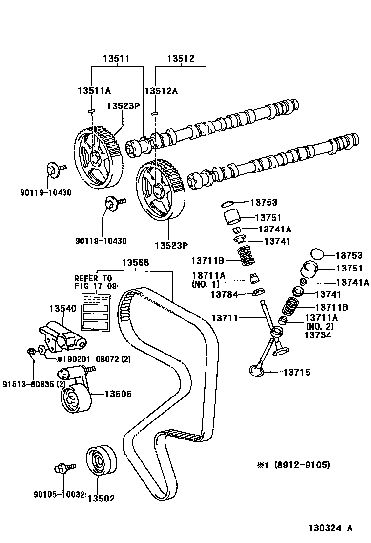 1302 — CAMSHAFT & VALVE