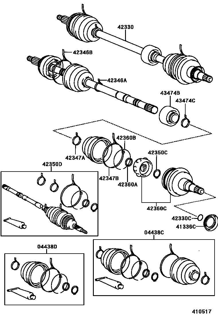 4102 — REAR AXLE SHAFT & HUB