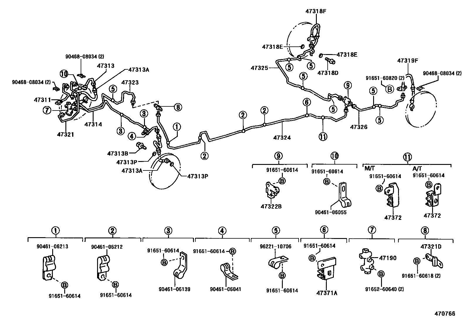 4708 — BRAKE TUBE & CLAMP