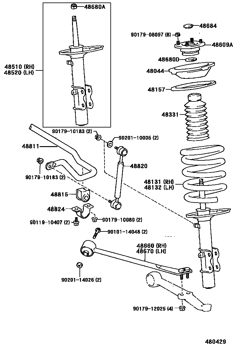 4803 — FRONT SPRING & SHOCK ABSORBER