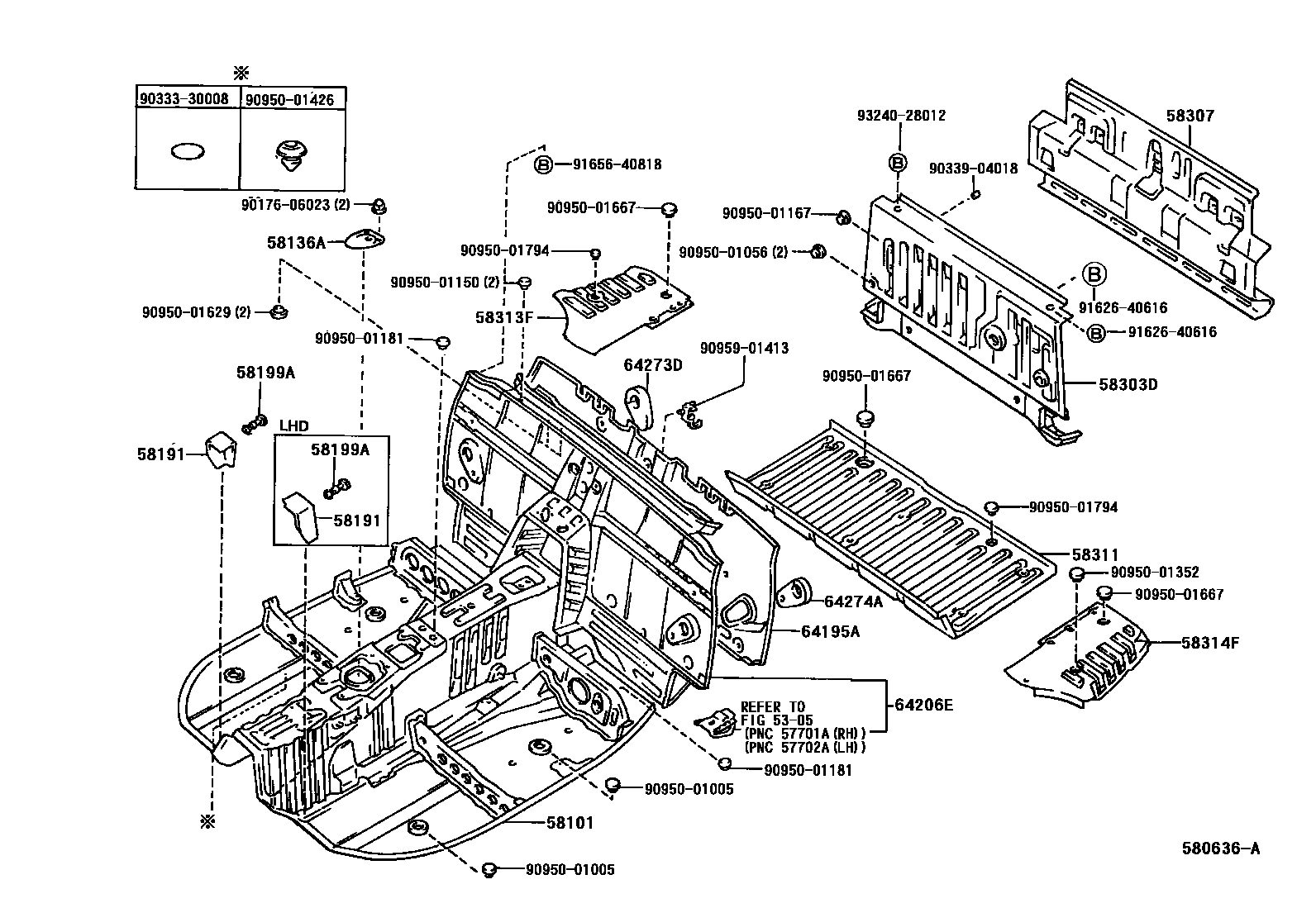 5801 — FLOOR PAN & LOWER BACK PANEL