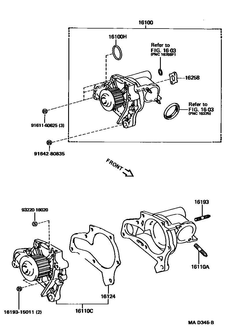 1601 — WATER PUMP