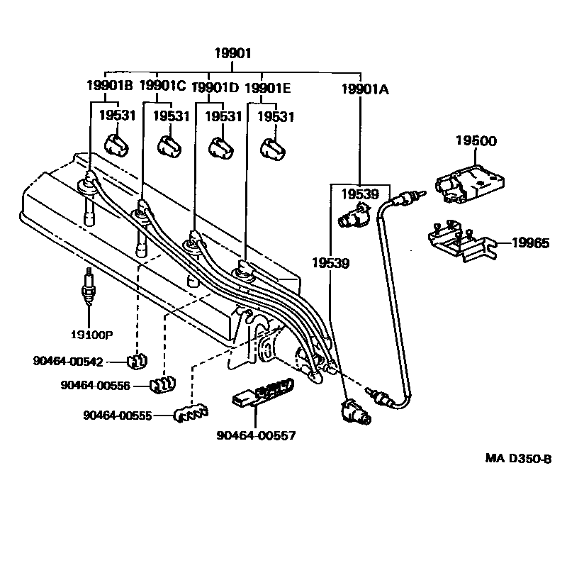 1901 — IGNITION COIL & SPARK PLUG / GLOW PLUG