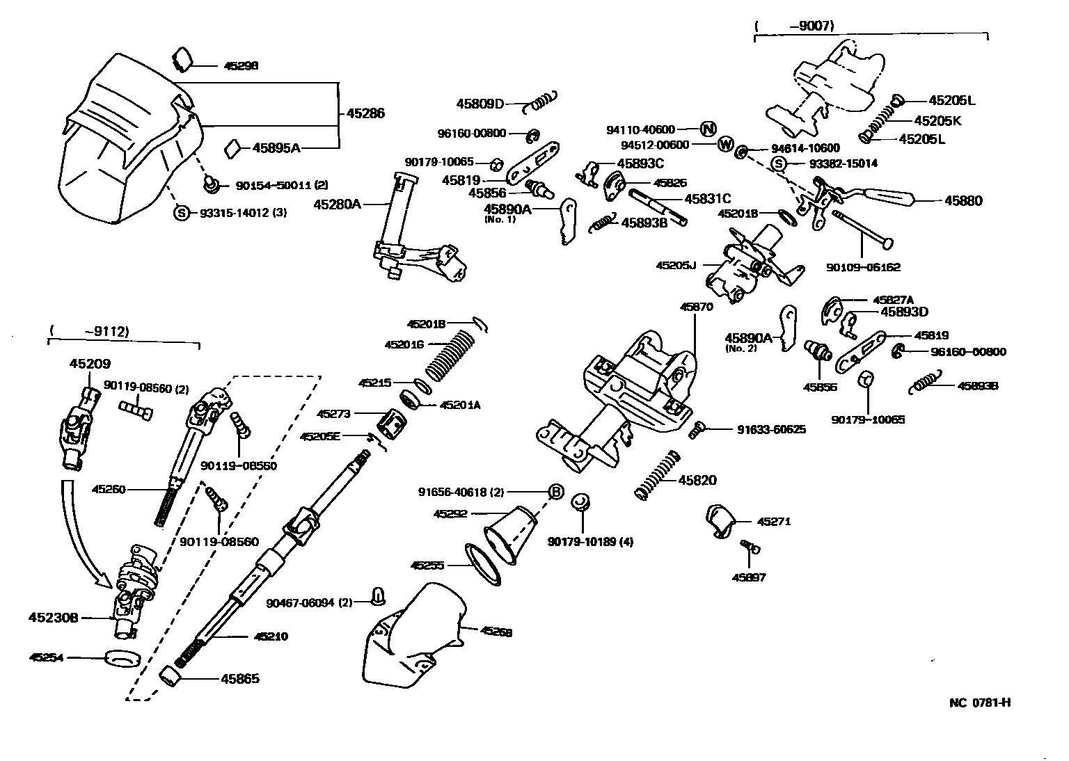 4501 — STEERING COLUMN & SHAFT