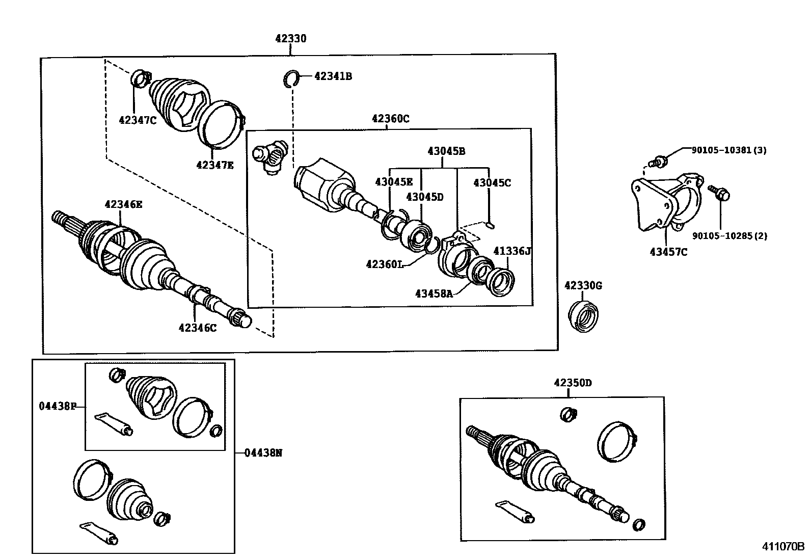 4102 — REAR AXLE SHAFT & HUB