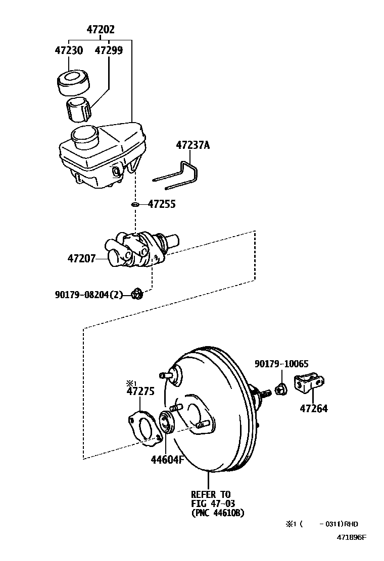 4702 — BRAKE MASTER CYLINDER