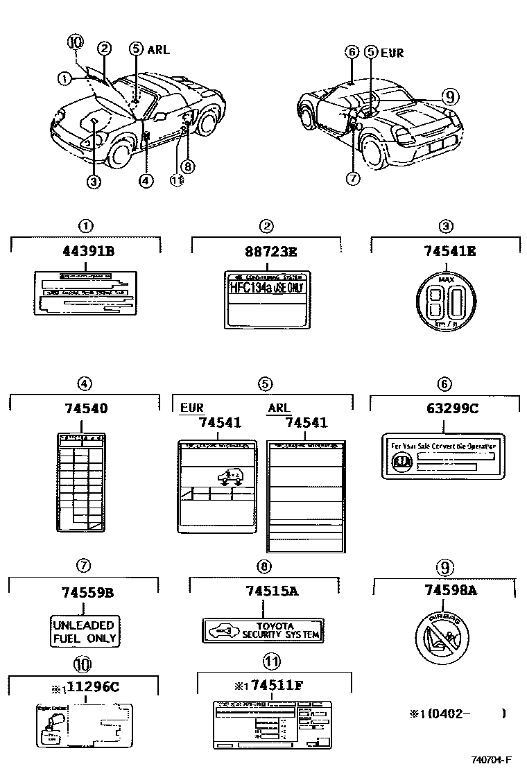 7403 — CAUTION PLATE (EXTERIOR & INTERIOR)