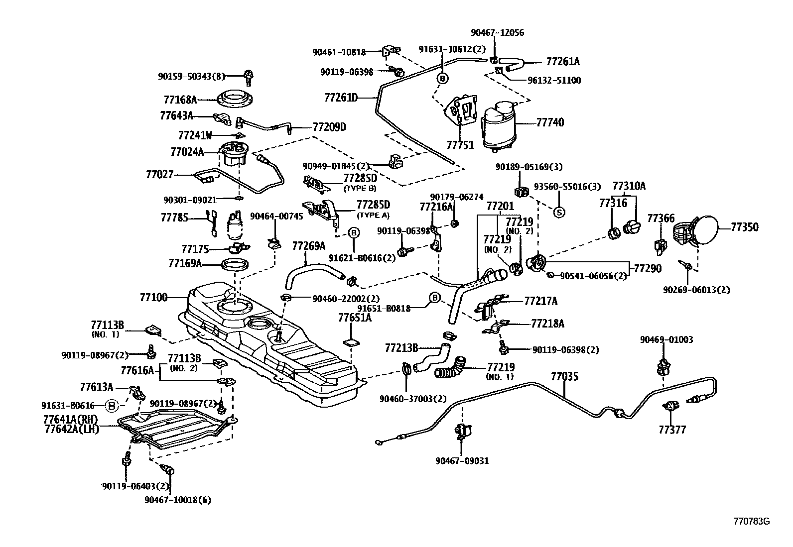 7701 — FUEL TANK & TUBE