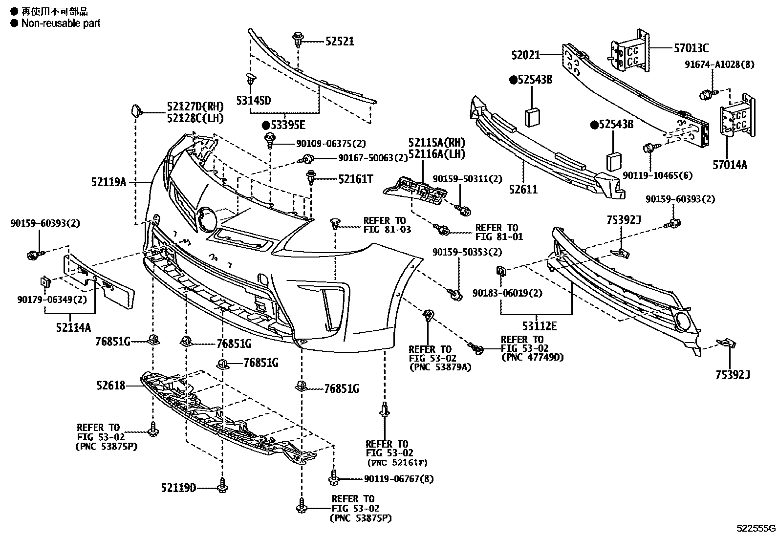 5201 — FRONT BUMPER & BUMPER STAY