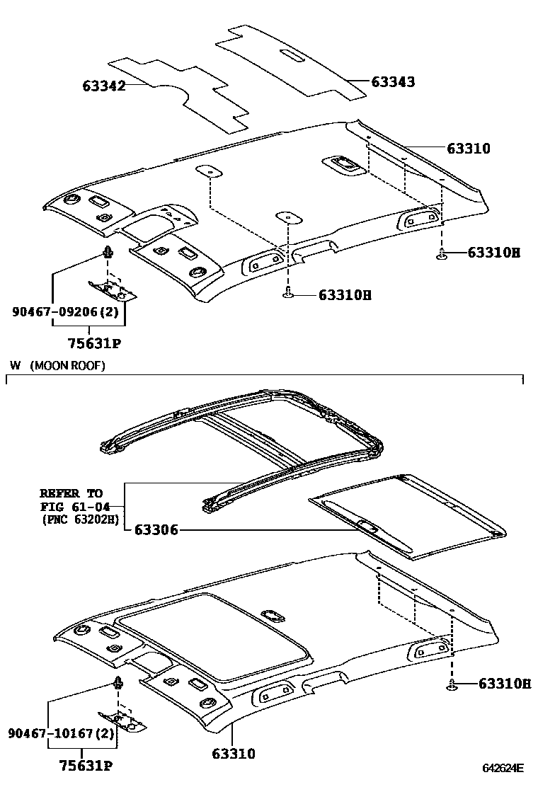 6402 — ROOF HEADLINING & SILENCER PAD