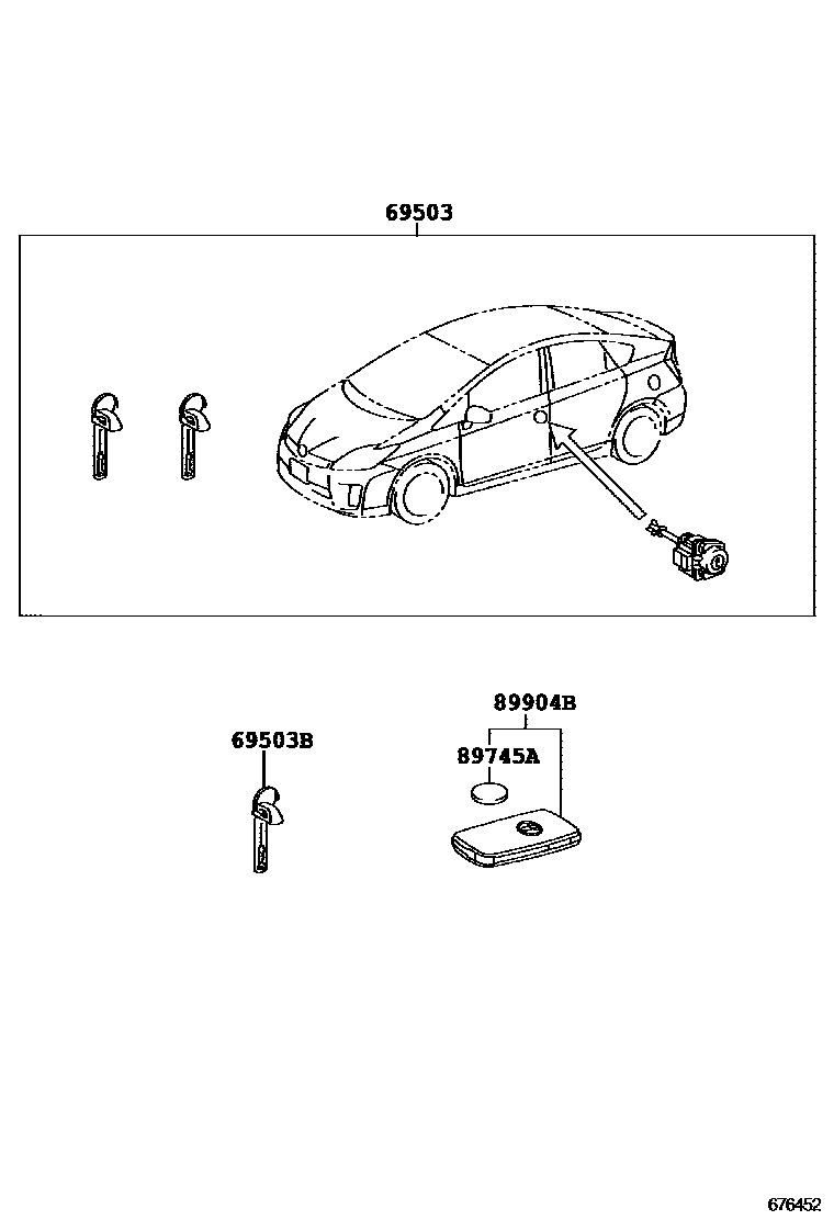 6712 — LOCK CYLINDER SET