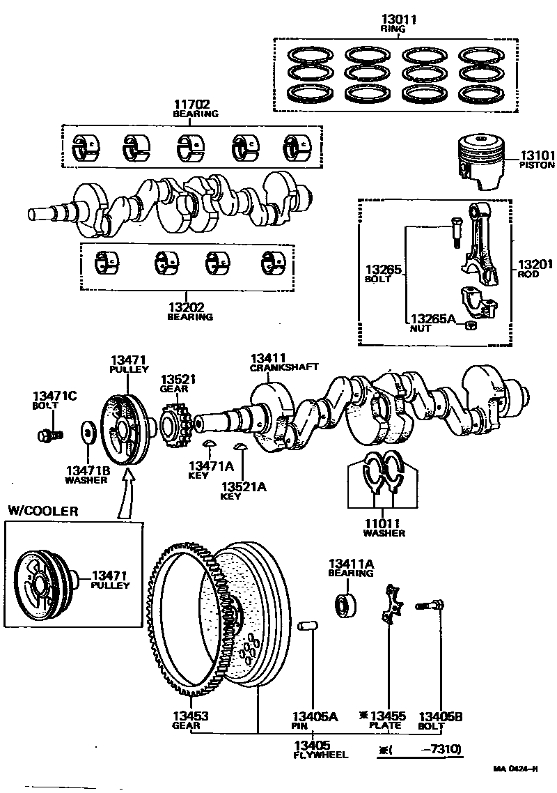 1301 — CRANKSHAFT & PISTON
