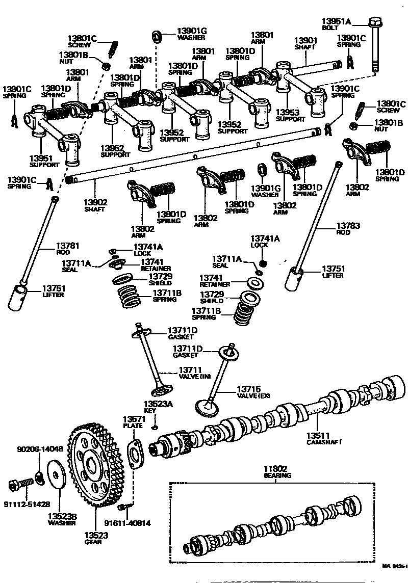 1302 — CAMSHAFT & VALVE