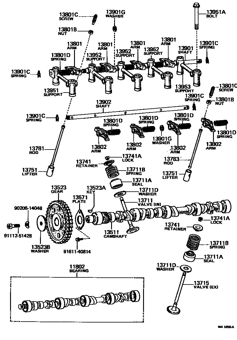 1302 — CAMSHAFT & VALVE