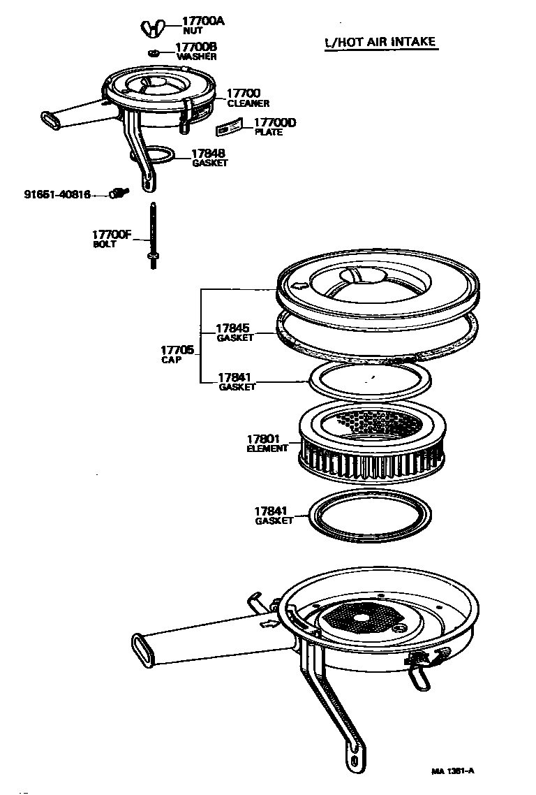1703 — AIR CLEANER