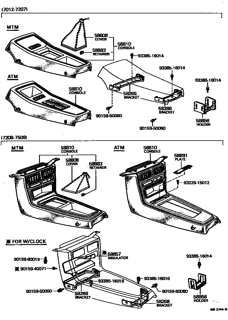 5806 — CONSOLE BOX & BRACKET