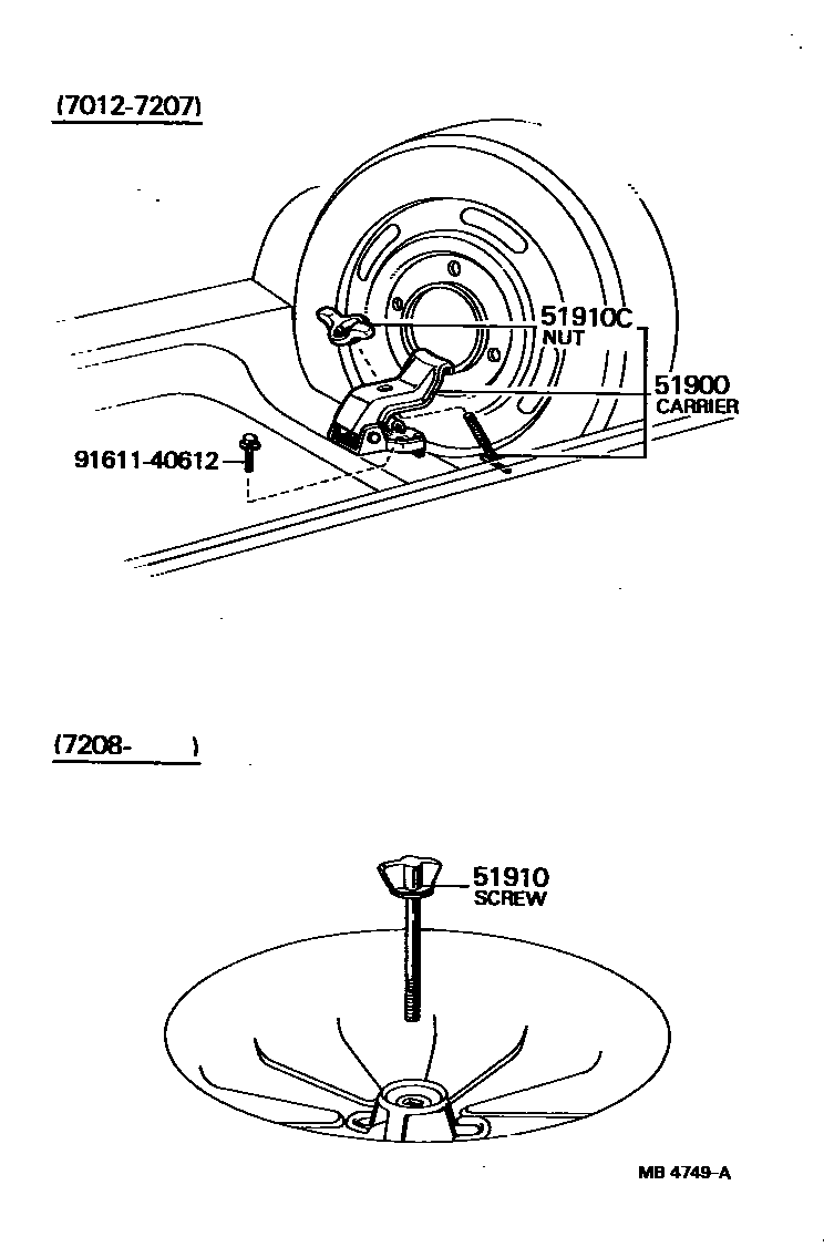 5104 — SPARE WHEEL CARRIER