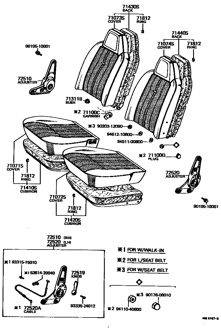 7101 — FRONT SEAT & SEAT TRACK