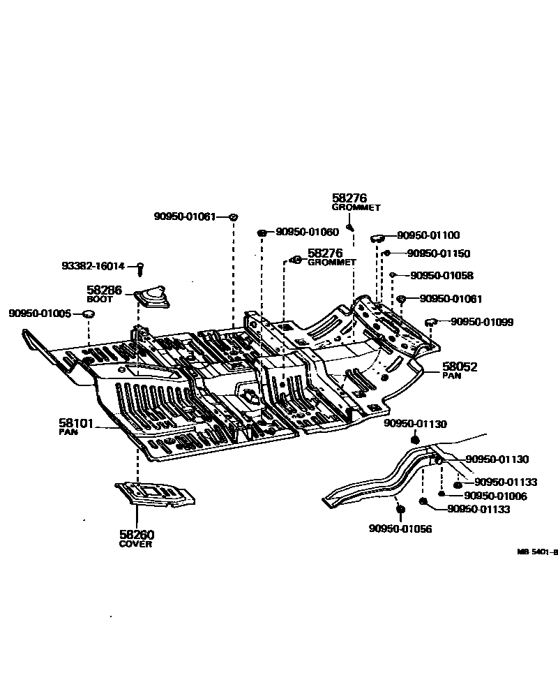 5801 — FLOOR PAN & LOWER BACK PANEL