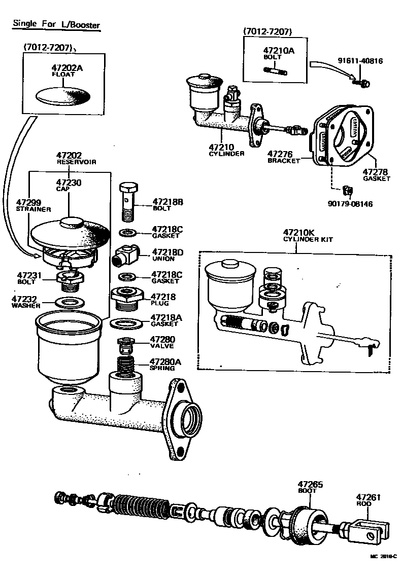 4702 — BRAKE MASTER CYLINDER