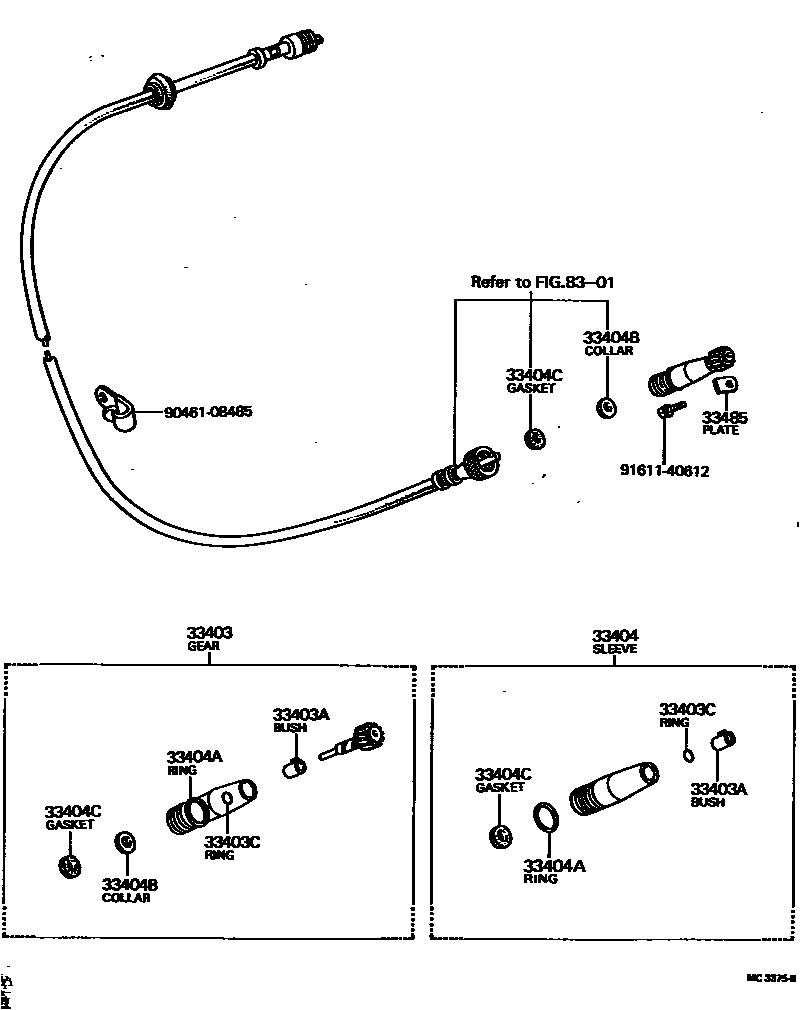 3304 — SPEEDOMETER DRIVEN GEAR (MTM)