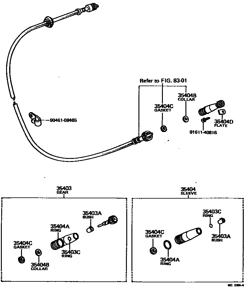 3505 — SPEEDOMETER DRIVEN GEAR (ATM)