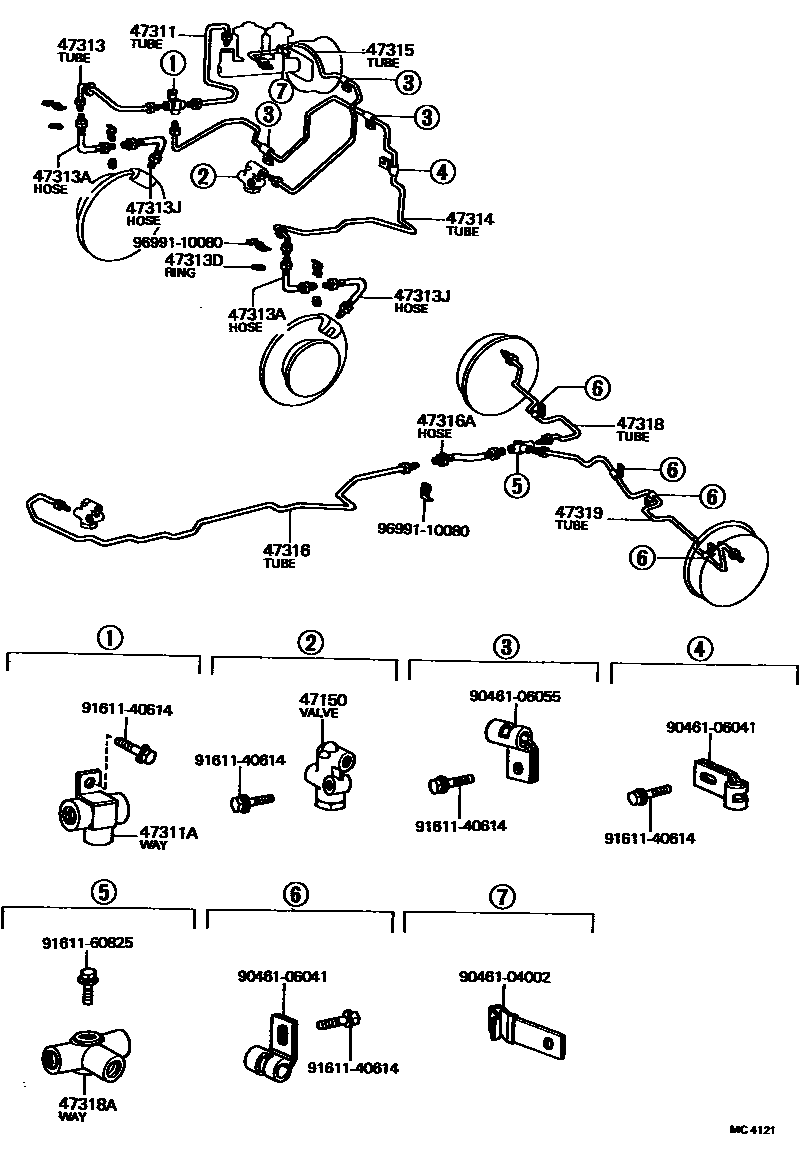 4708 — BRAKE TUBE & CLAMP