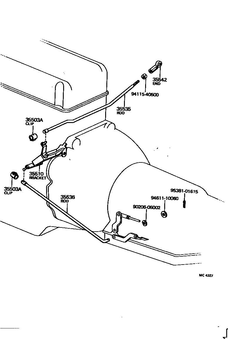 3513 — THROTTLE LINK & VALVE LEVER (ATM)