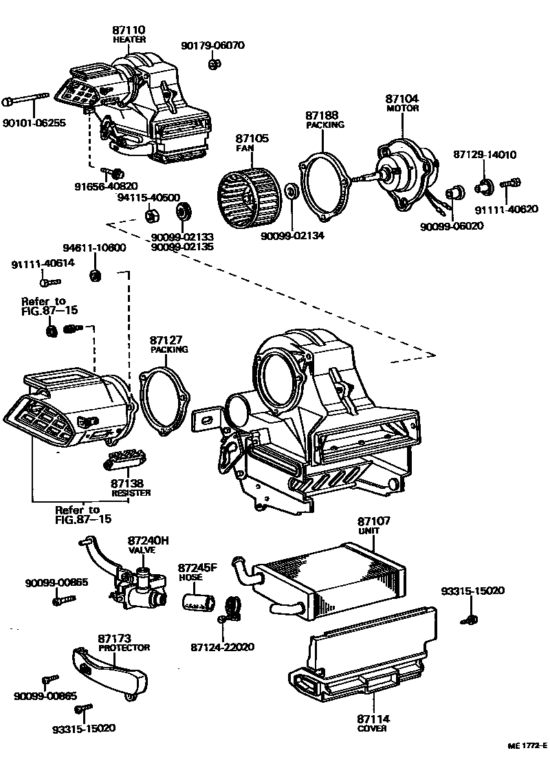 8712 — HEATING & AIR CONDITIONING - HEATER UNIT & BLOWER