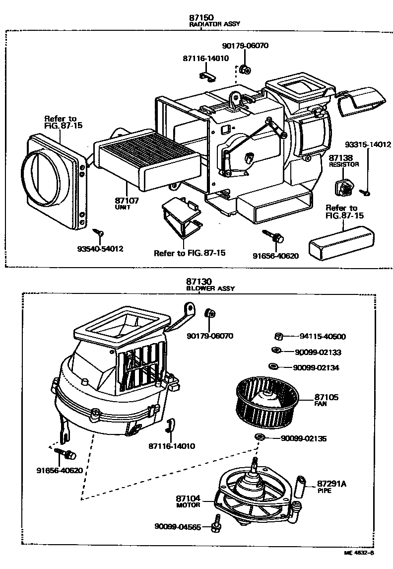 8712 — HEATING & AIR CONDITIONING - HEATER UNIT & BLOWER