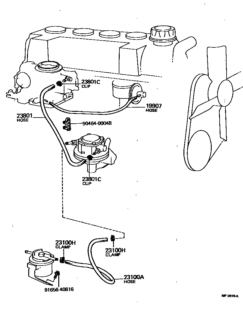 2101 — FUEL PIPE & CLAMP