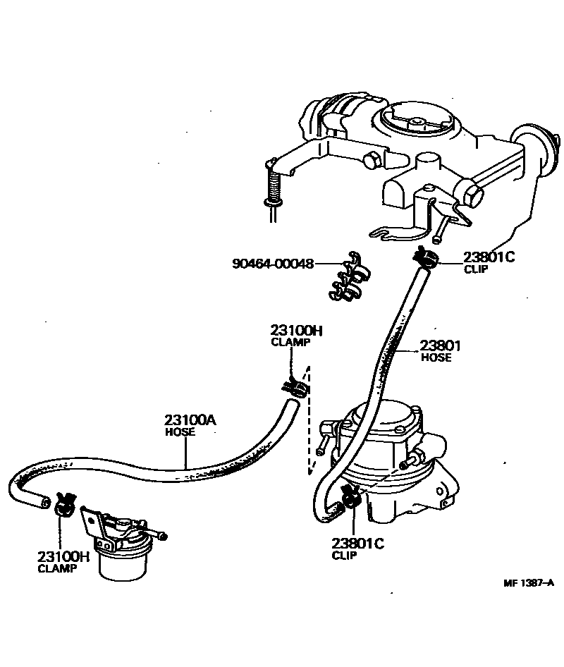 2101 — FUEL PIPE & CLAMP