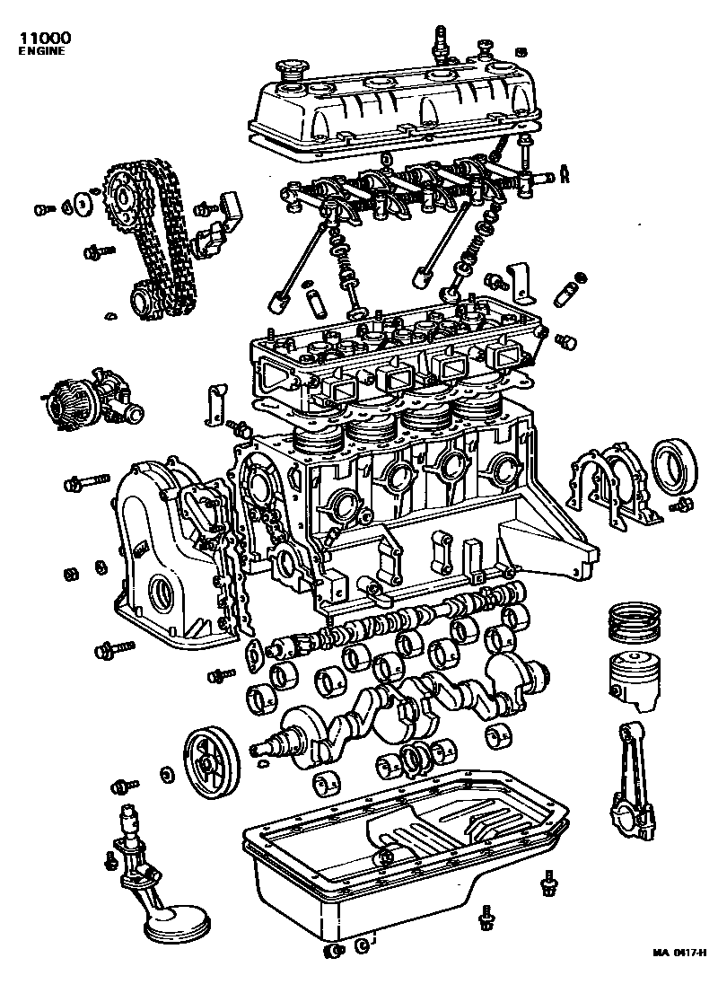 1101 — PARTIAL ENGINE ASSEMBLY