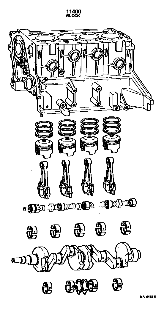 1102 — SHORT BLOCK ASSEMBLY
