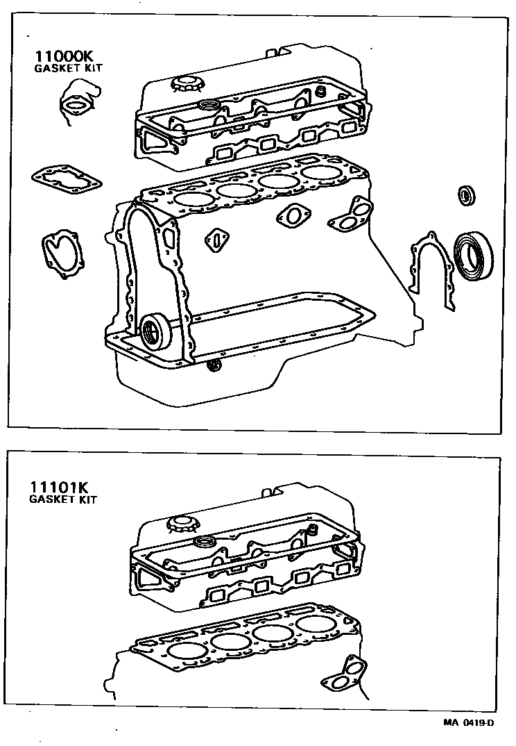 1103 — ENGINE OVERHAUL GASKET KIT