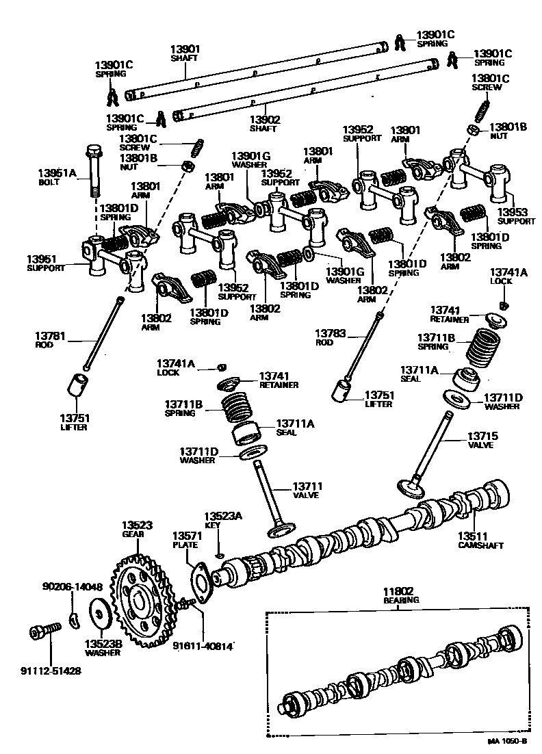 1302 — CAMSHAFT & VALVE