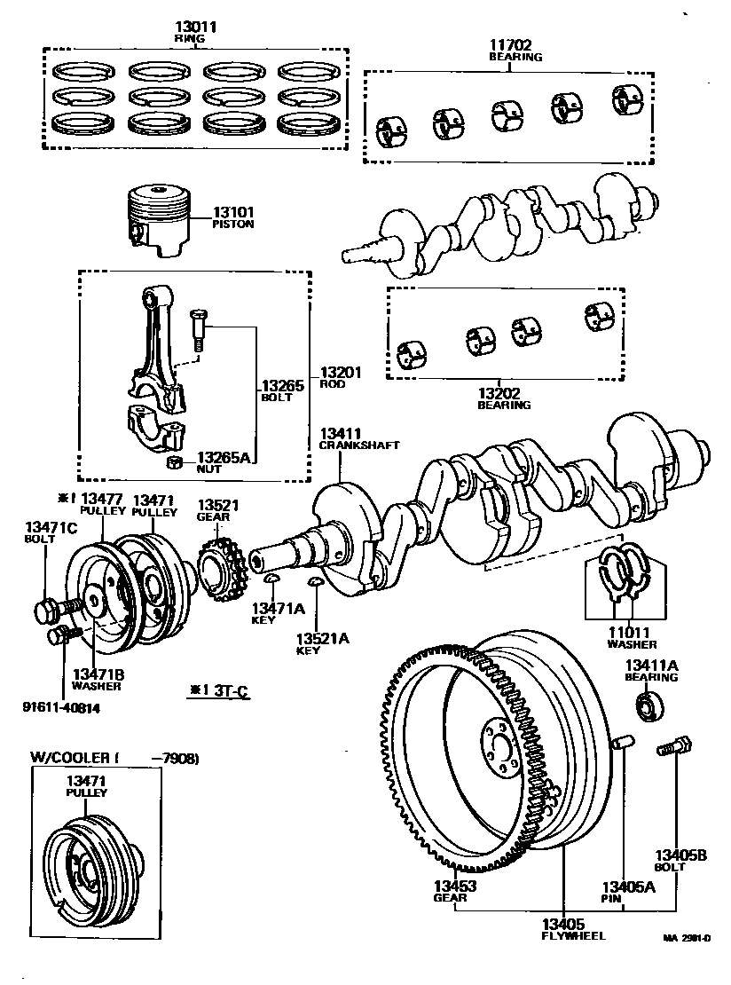 1301 — CRANKSHAFT & PISTON