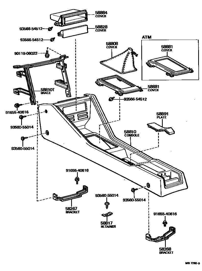 5806 — CONSOLE BOX & BRACKET