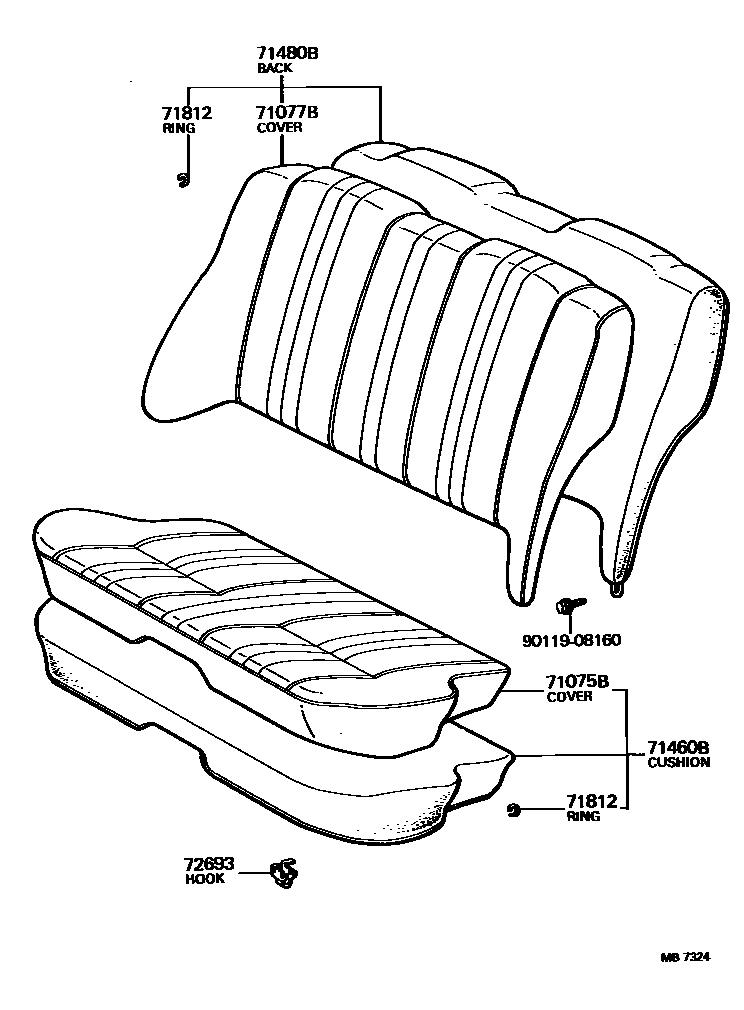7102 — REAR SEAT & SEAT TRACK