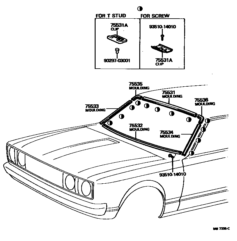 7502 — FRONT MOULDING