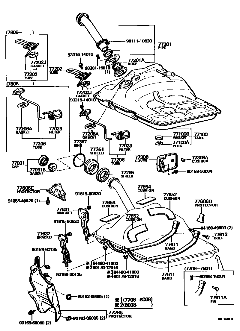 7701 — FUEL TANK & TUBE